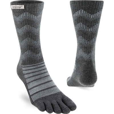 Injinji Men's Outdoor Midweight Crew Wool Slate