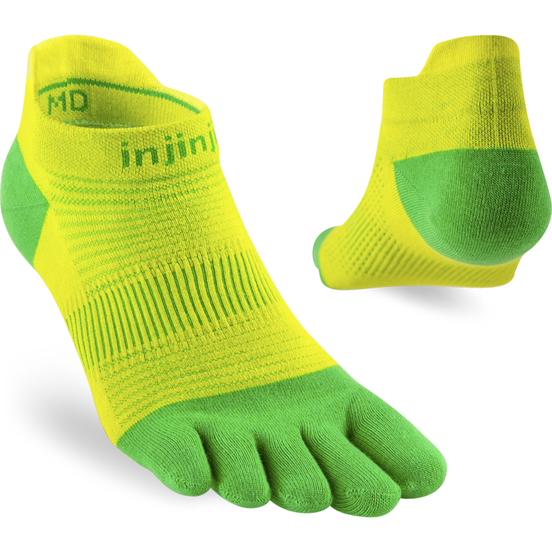 Injinji Men's Run Lightweight No-Show Clover