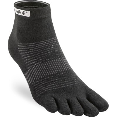 Injinji Men's Run Original Weight Mini-Crew Black