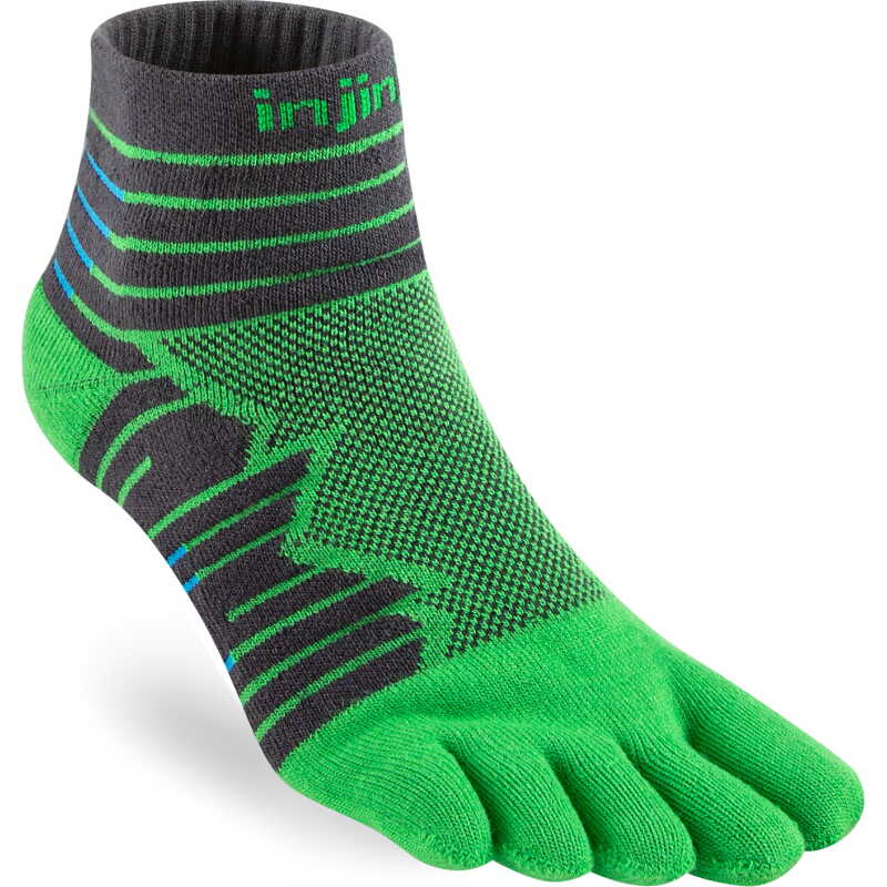 Injinji Men's Ultra Run Mini-Crew Emerald Injinji Men's Ultra Run Mini-Crew Emerald
