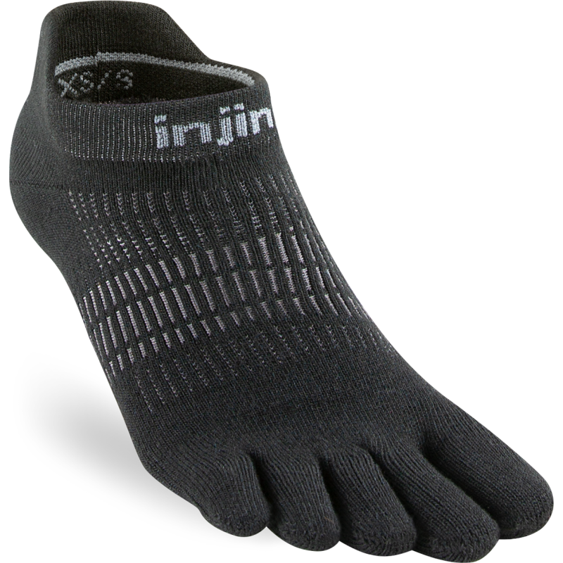Injinji Women's Run Lightweight No-Show Black