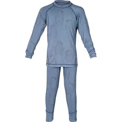 Isbjörn of Sweden Kids' Polarbear Set Baselayer Lagoon