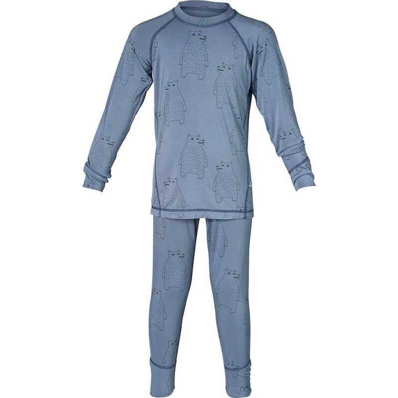 Isbjörn of Sweden Kids' Polarbear Set Baselayer Lagoon