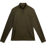 J.Lindeberg Men's Aerial 1/4 Zip Midlayer Forest Green