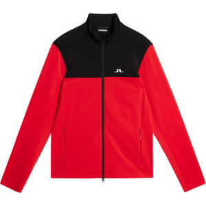 J.Lindeberg Men's Banks Mid Layer Fiery Red