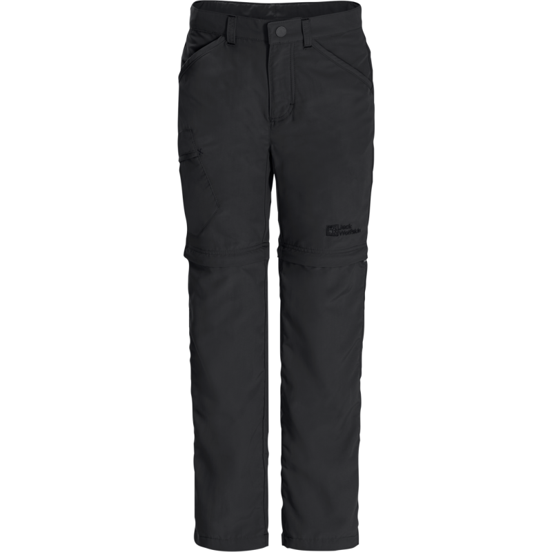 Jack Wolfskin Kids' Safari Zip Off Pants Black Jack Wolfskin Kids' Safari Zip Off Pants Black