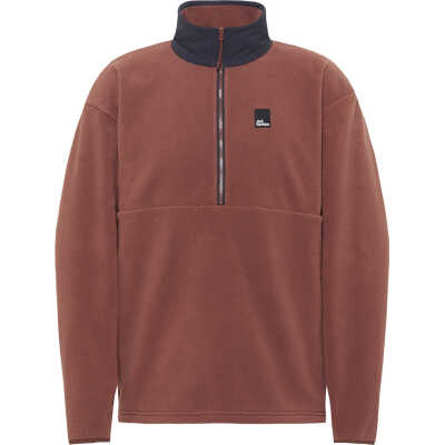 Jack Wolfskin Men's Sumetro Half Zip Dark Rust