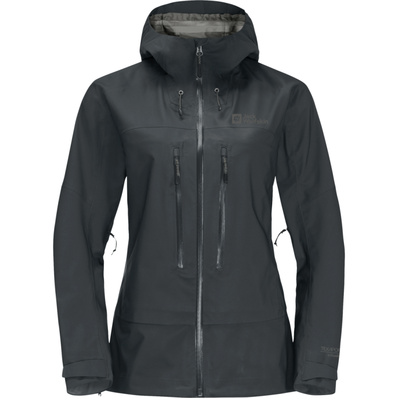 Jack Wolfskin Women's Kammweg 3-Layer Jacket Phantom Jack Wolfskin Women's Kammweg 3-Layer Jacket Phantom