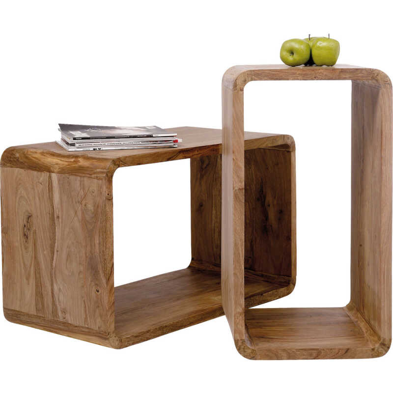 KARE DESIGN Authentico Cube Bokhylla - Naturligt Rosenträ, Rektangulär KARE DESIGN Authentico Cube Bokhylla - Naturligt Rosenträ, Rektangulär