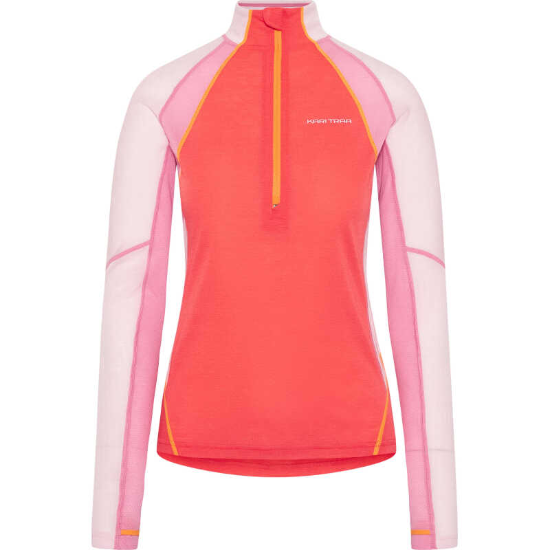 Kari Traa Women's Alma Half Zip Light Red Kari Traa Women's Alma Half Zip Light Red