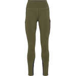 Kari Traa Women's Ane High Waist Tights Dark Olive Green