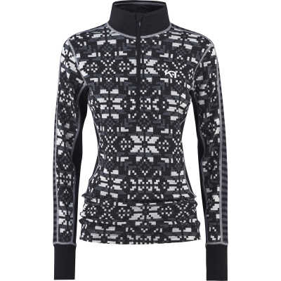 Kari Traa Women's Else Wool Half-Zip Black