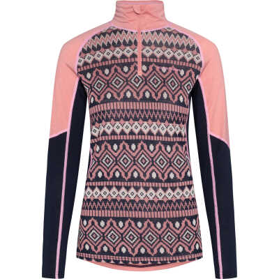 Kari Traa Women's Malia Half Zip Pastel Dusty Pink