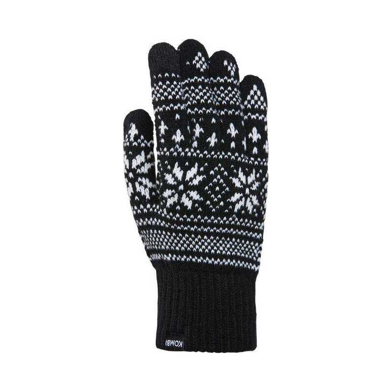 Kombi Unisex Nordic Jacquard Gloves Black Kombi Unisex Nordic Jacquard Gloves Black