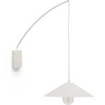 LAFORMA Kally vägglampa, w. justerbar kabel och svängarm - beige metall