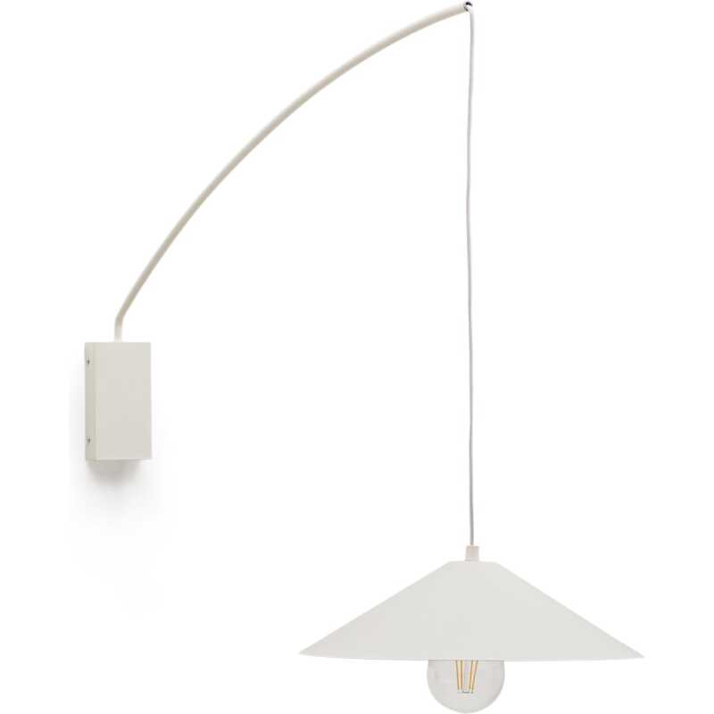 LAFORMA Kally vägglampa, w. justerbar kabel och svängarm - beige metall