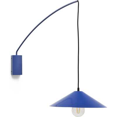 LAFORMA Kally vägglampa, w. justerbar kabel och svängarm - blå metall