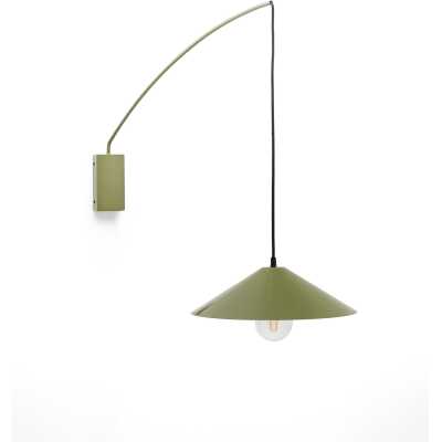 LAFORMA Kally vägglampa, w. justerbar kabel och svängarm - grön metall