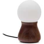 LAFORMA Okeni bordslampa - glas och brun valnöt finish