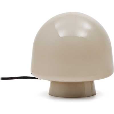 LAFORMA Reig bordslampa, rund - grått glas