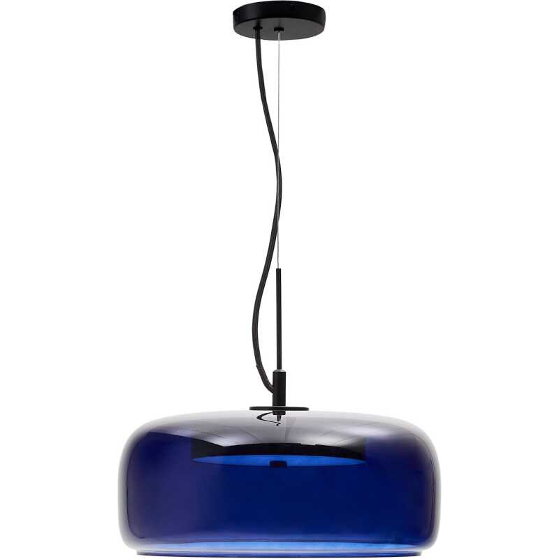 LAFORMA Reig taklampa, rund - blått glas LAFORMA Reig taklampa, rund - blått glas