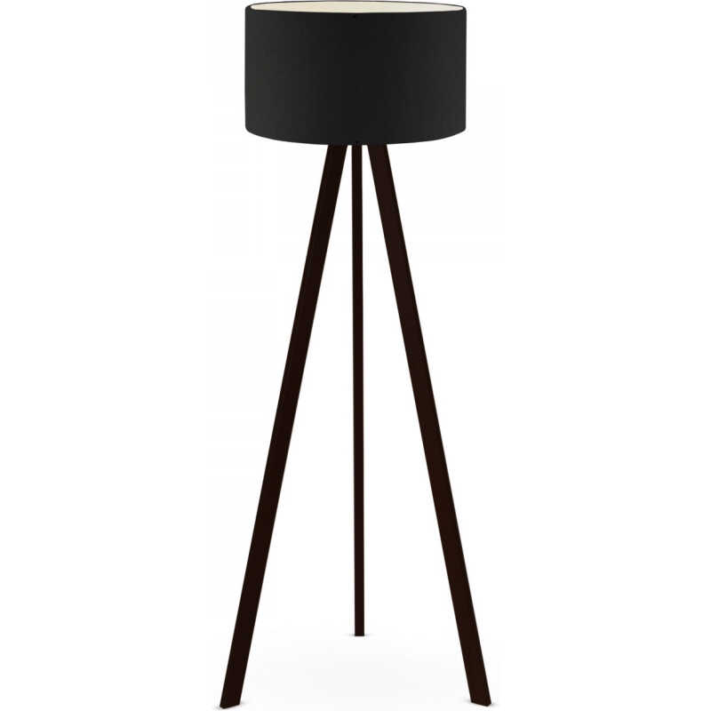 LUMI AYD golvlampa - svart PVC och svart MDF