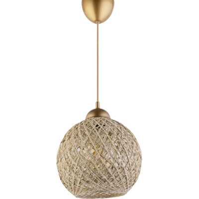 LUMI DL350 taklampa, rund - silver bomull och guldplast