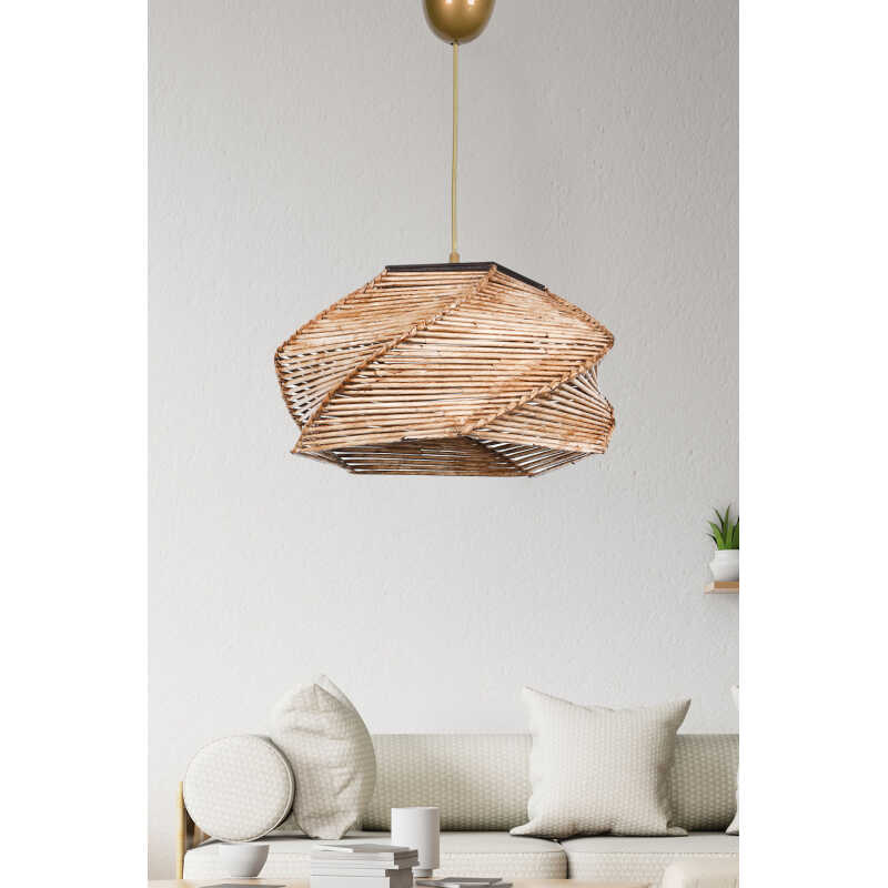LUMI HM190 taklampa - naturligt trä