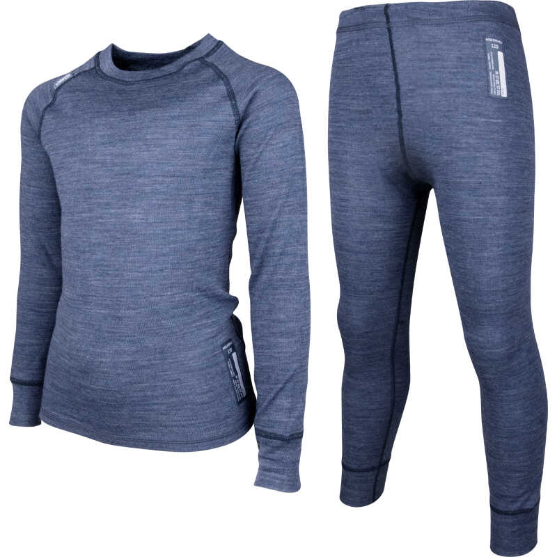 Lindberg Juniors' Merino Set Orion Blue