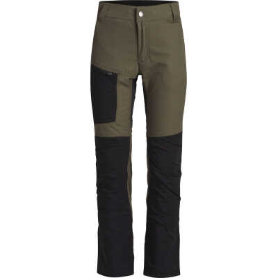 Lundhags Juniors' Fulu Stretch Hybrid Pant Forest Green/Black