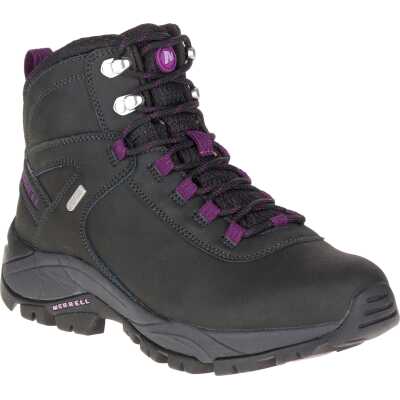 Merrell Women's Vego Mid Leather Waterproof Black/Gloxinia