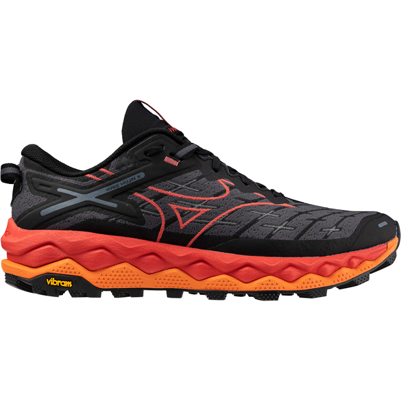 Mizuno Men's Wave Mujin 10 Black/Cayenne/Nasturtium Mizuno Men's Wave Mujin 10 Black/Cayenne/Nasturtium