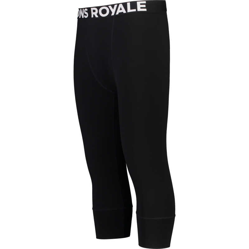 Mons Royale Men's Cascade Merino Flex 200 3/4 Legging Black Mons Royale Men's Cascade Merino Flex 200 3/4 Legging Black