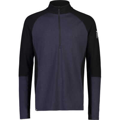 Mons Royale Men's Olympus Half Zip Black / Iron