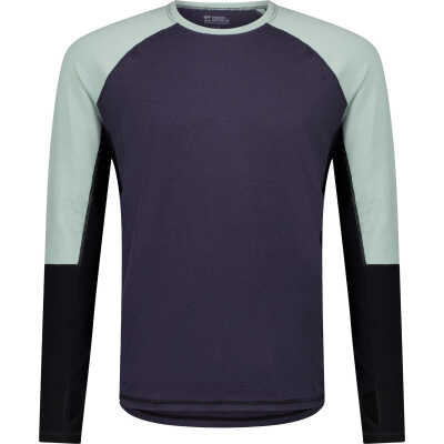 Mons Royale Men's Olympus Long Sleeve Dew/9 Iron/black