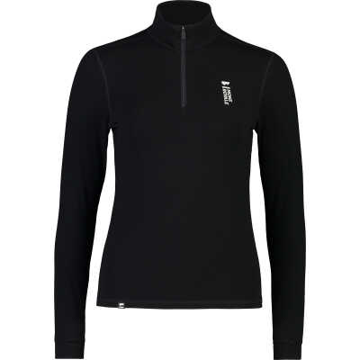Mons Royale Women's Cascade Merino Flex 200 1/4 Zip Black