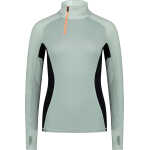 Mons Royale Women's Olympus Half Zip Glacier/dew/black