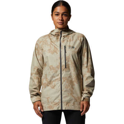 Mountain Hardwear Women's Stretch Ozonic Jacket Moab Tan Print