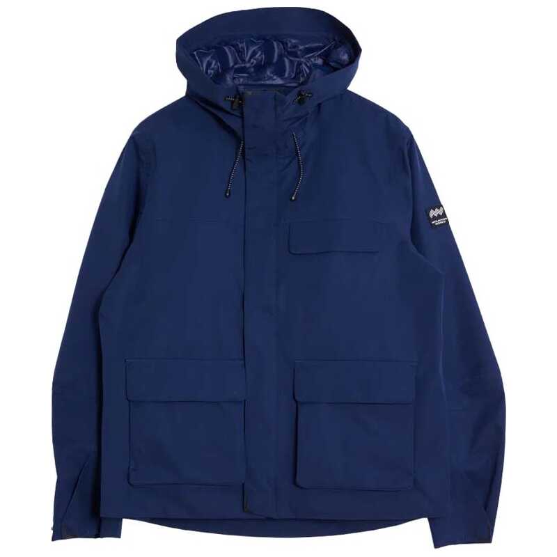 Mountain Works Unisex Utility Hybrid Rain Jacket Dress Blue