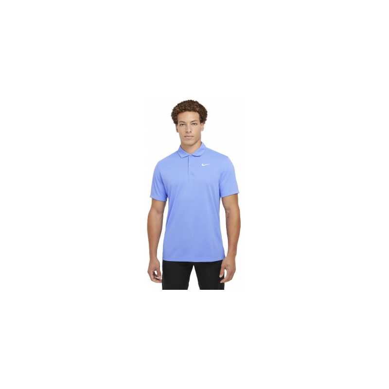 NIKE Court DriFit Polo Blue Mens