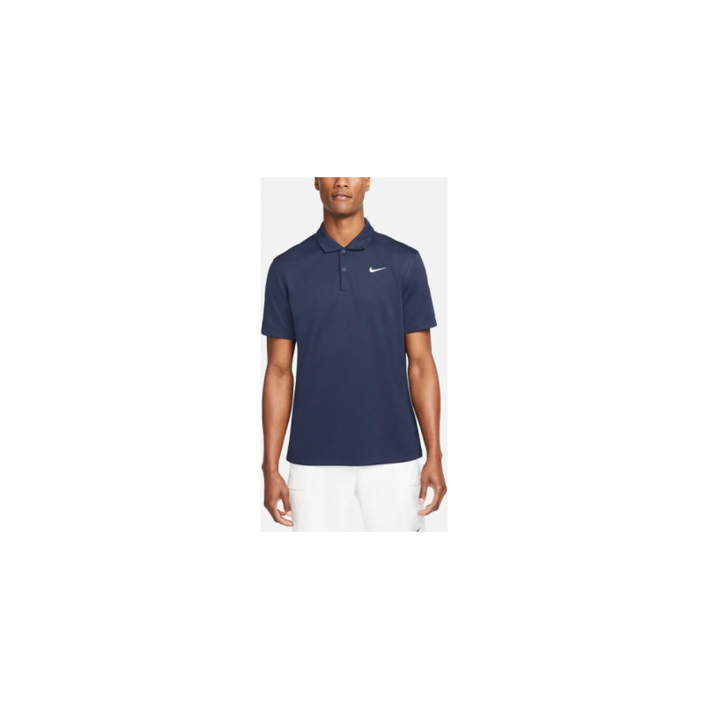 NIKE Court DriFit Polo Navy Mens