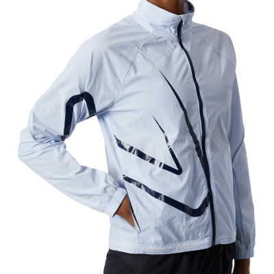 New Balance Women's Printed Impact Run Light Pack Jacket Starlight