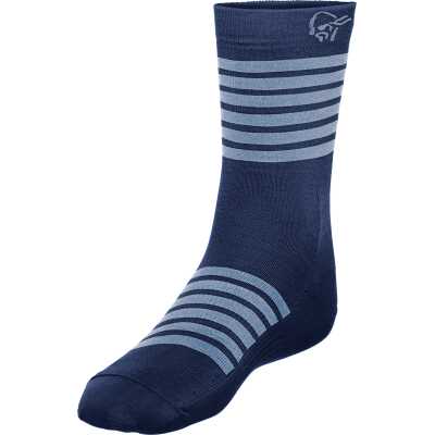 Norr⌀na Falketind Light Weight Merino Socks Indigo Night