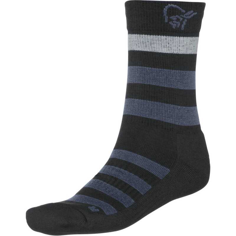 Norr⌀na Falketind Mid Weight Merino Socks Caviar
