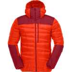 Norr⌀na Men's Falketind Down750 Hood Arednalin/Rhubarb