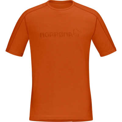 Norr⌀na Men's Falketind Equaliser Merino T-Shirt Gold Flame