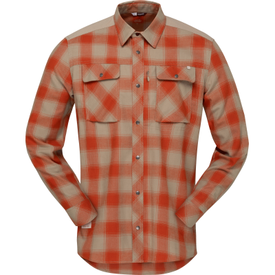 Norr⌀na Men's Femund Flannel Shirt Pureed Pumpkin