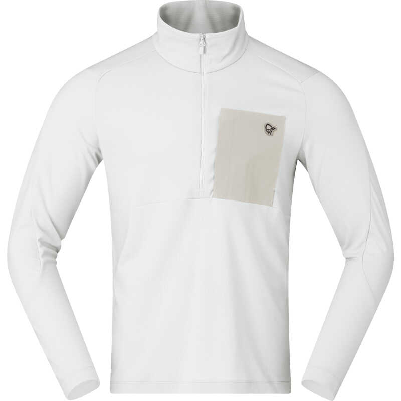 Norr⌀na Men's Femund Warm1 Half-Zip Snow White Norr⌀na Men's Femund Warm1 Half-Zip Snow White
