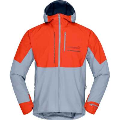 Norr⌀na Men's Senja GORE-TEX Active Jacket Arednalin/Blue Fog