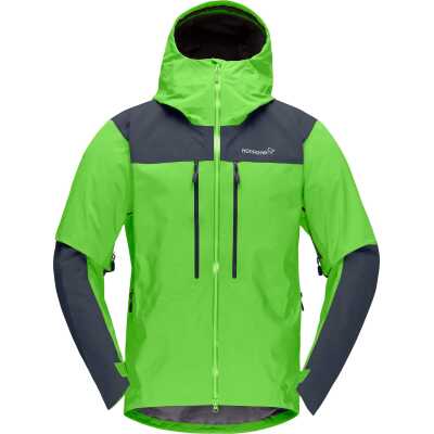 Norr⌀na Men's Trollveggen Gore-Tex Pro Light Jacket Classic Green/Cool Black